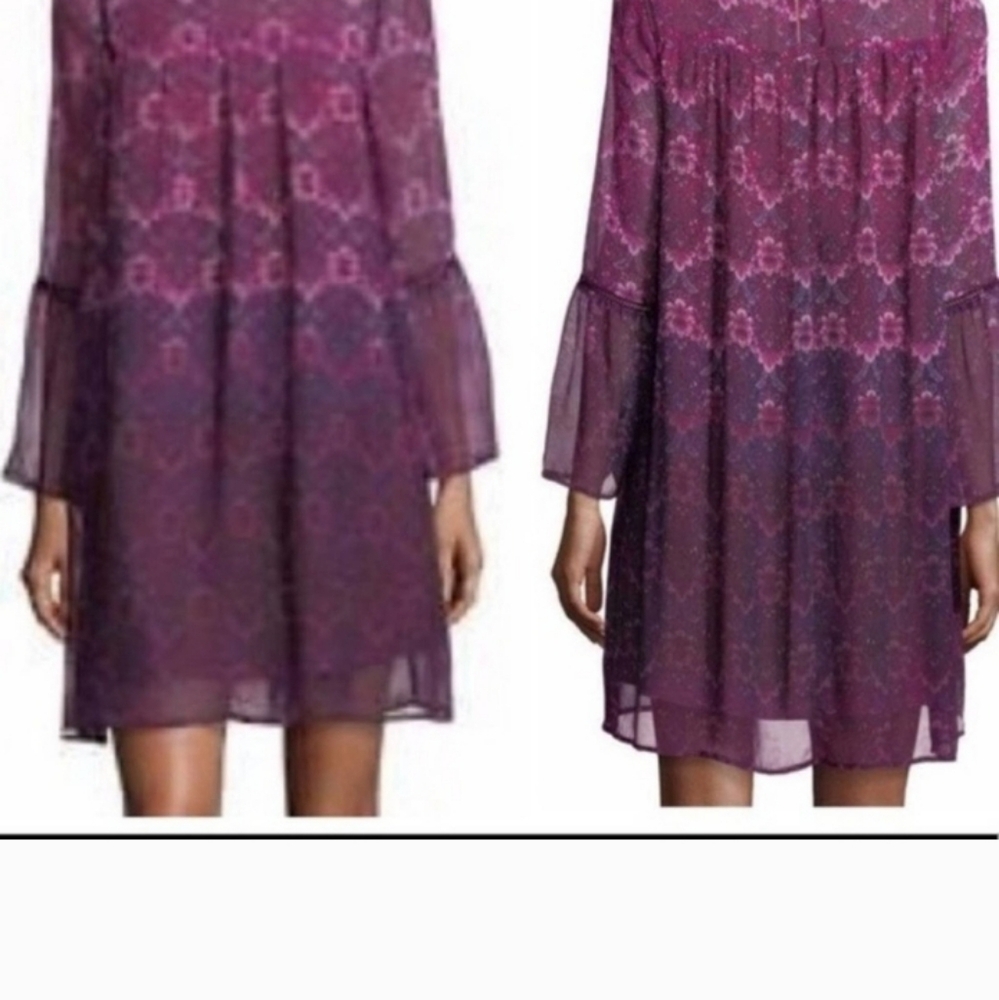 Nanette Lepore "Moody Romance" Chiffon Dress NWOT Boho Chic